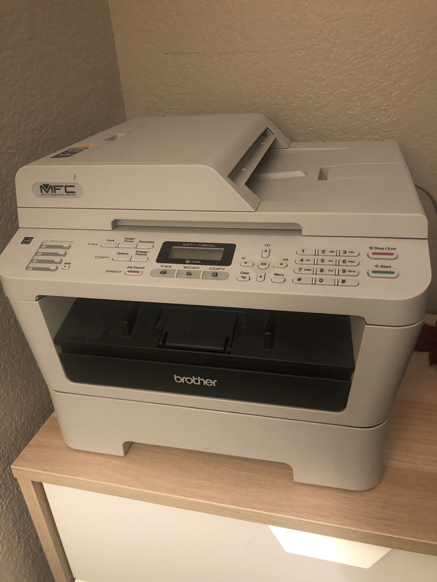 Printer with ink