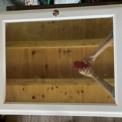 Medicine cabinet, White - w/2 shelves inside 