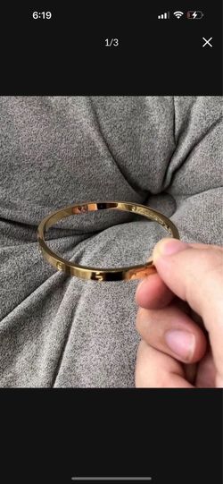 Cartier love bracelet yellow gold in size 17