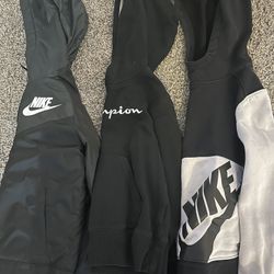 Nike Jacket, Nike Hoodie, & Champion Hoodie Size 7 Boys
