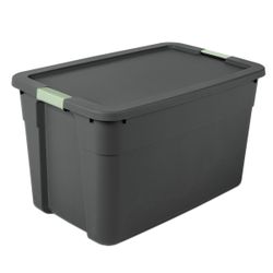 NEW 34 Gallon Large Latching Tote Brightroom Stackable Tote Bin Storage