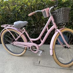 pink 26in cruiser bike