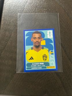 2026 Panini World Cup BLUE PARALLEL STICKER ALEXANDER ISAK SWE 19