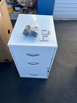 18 in. D 3-Drawer Metal Letter