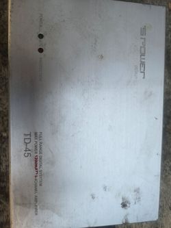 TS Power 1200 watt amplifier 4 channel