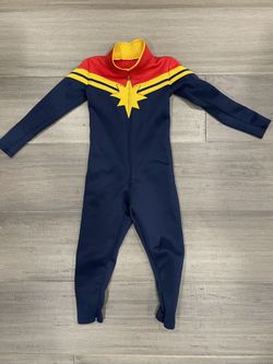 Marvel Universe Captain Marvel Halloween Costume bodysuit Toddler Girls 3T-4T