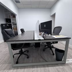 Modern 4- person Office desk 