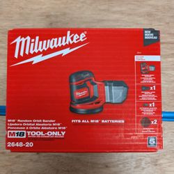 Milwaukee M18 Brushless 5" Orbital Sander NEW 