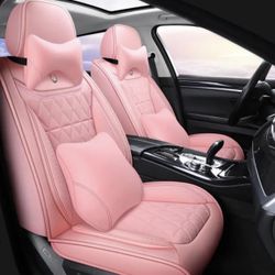 Pink Color Car Seats Cover