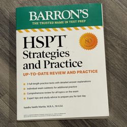 HSPT Strategies and Practice, Second Edition: Prep Book with 3 Practice Tests + Comprehensive Review + Practice + Strategies (Barron's Test Prep)