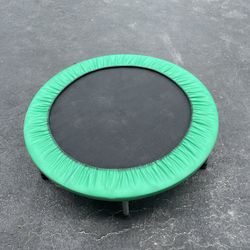 Mini Green Trampoline Kids Fun Unbranded Gift Outdoor Play Great Activity Exercise 