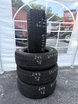 Set Of 4 Used Yokohama Geotour 245/60R18