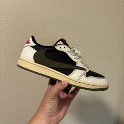 Jordan Retro 1 Low Travis Olive 
