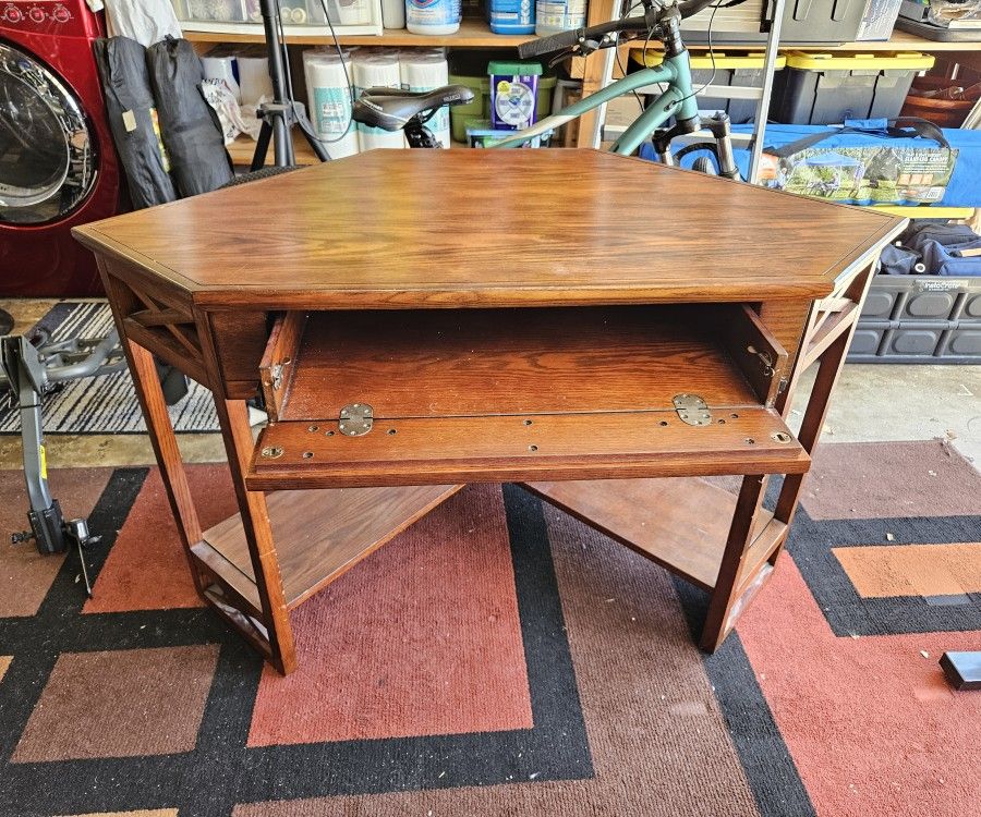 Solid Wood Corner Desk