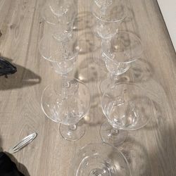 Crystal Goblets (9 PCs)