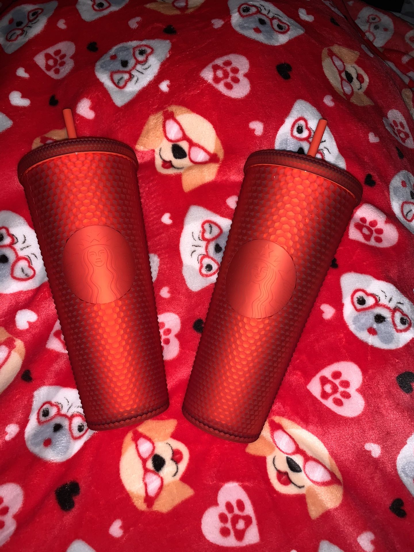 $35 Matte Red Studded Starbucks Cups