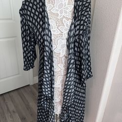 Lularoe Long Cardigan Cover! (Size S)