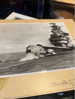 First steam catapult launch off the USS Hancock 1950’s