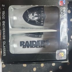 Raiders Glass Cup Set 