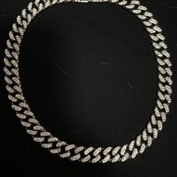 Cuban Link Iced Out Mens Necklace