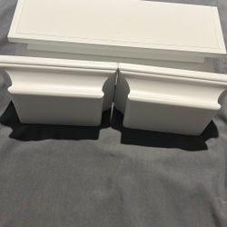 4 Piece White Floating Shelves