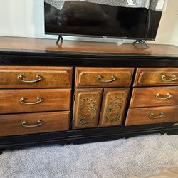 Dresser, Armoire, Nightstand, Mirror Set 