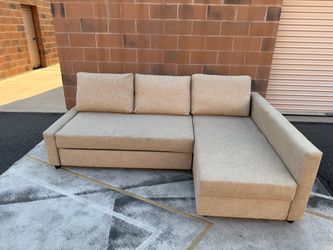 IKEA Grey Sleeper Sectional with storage