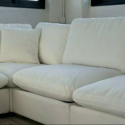 White Cloud Modular Sectional Couch Sofa 