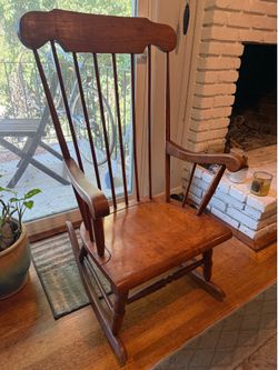 Vintage Windsor-style Rocking Chair