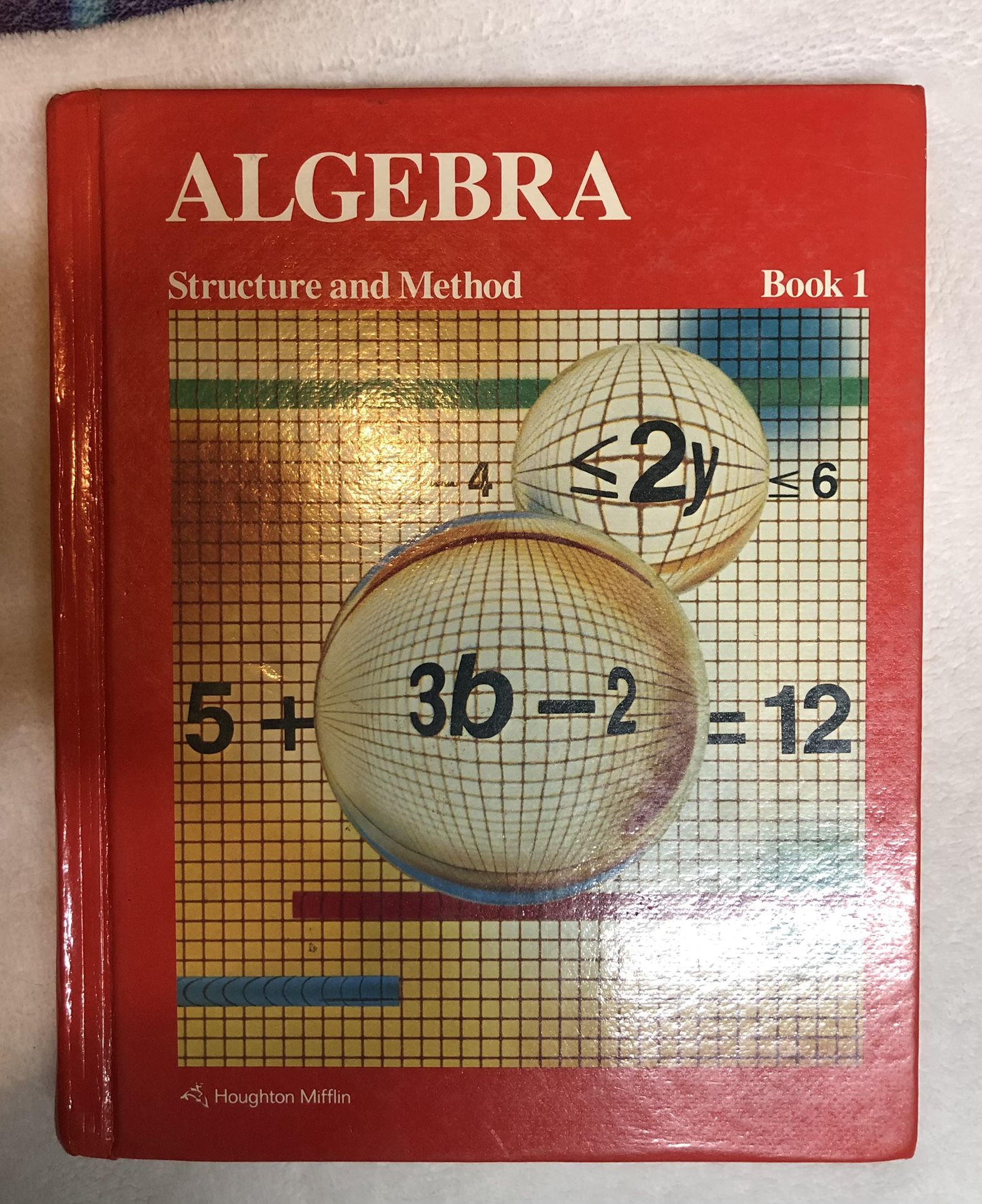 ALGEBRA: STRUCTURE AND METHOD, BOOK 1 By Mary P. Dolciani & Richard G. Brown VG