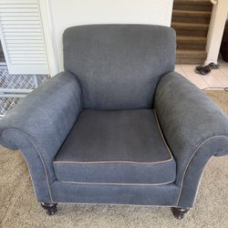 Nice Two Tone Accent Sofa Chair Grey