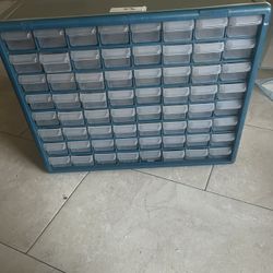 Vintage Akro Mils Hard plastic 64 Transparent Drawers Storage.