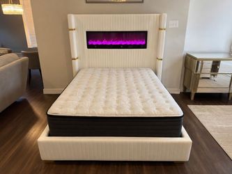 🔥 Fireplace Bed Frame | FREE Home Delivery | $0 Down Financing 🔥
