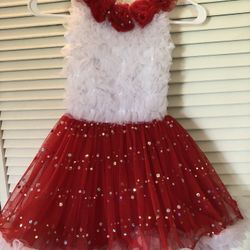 Popatu Girls Party Tutu Dress Size Large Excellent Condition