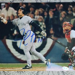 Jim Leyritz NY Yankees Hand Signed ‘96 World Series Game 8x10 Photo 