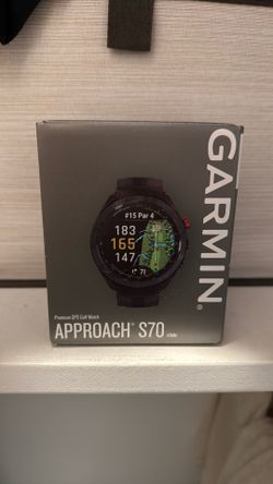 Garmin Approach S70 47mm Premium GPS Golf Smartwatch - Brand New