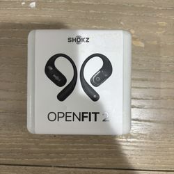 SHOKZ OpenFit 2 Open-Ear Headphones,True Wireless Bluetooth Earphones with Microphone,Earhook Earbuds with 48 Hours of Playtime,Fast Charging,IP55