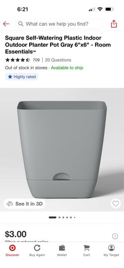 Self Watering Plastic Planter  Pots