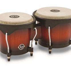 Latin Percussion LP Wood Bongos Vintage Sunburst