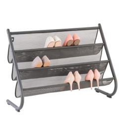 Umbra Charcoal Slant Shoe & Accessory Organizer