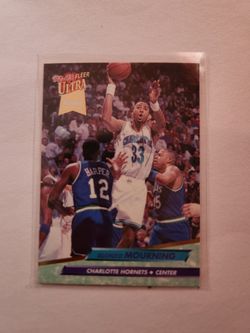 Alonzo Mourning 92-93 Fleer Ultra Rookie