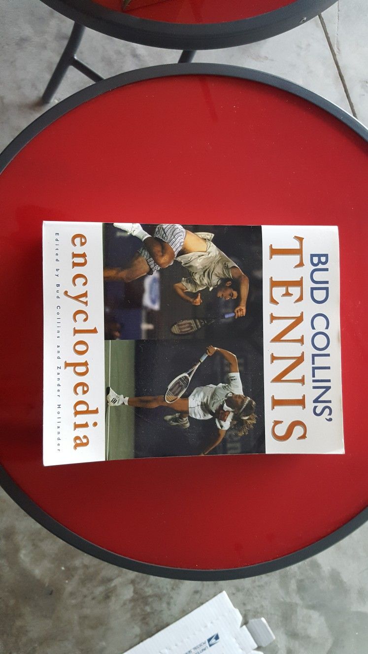 Signed Bud Collins Tennis Encyclopedia HOF