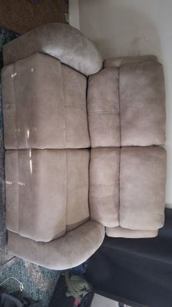 Beige Love Seat