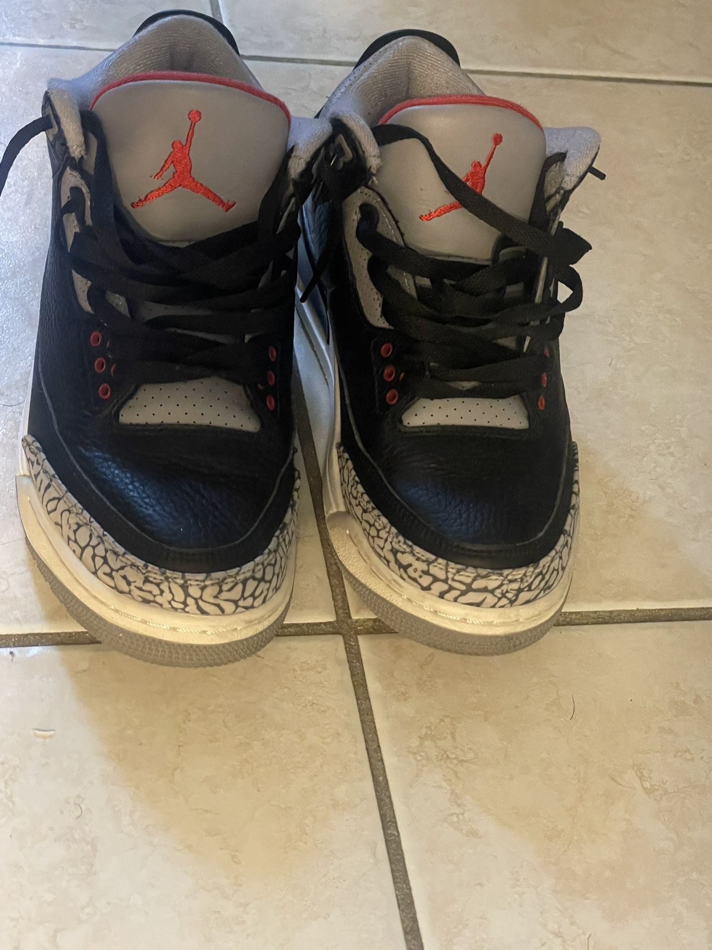 Air Jordan 3 OG Black Cement Size 8.5