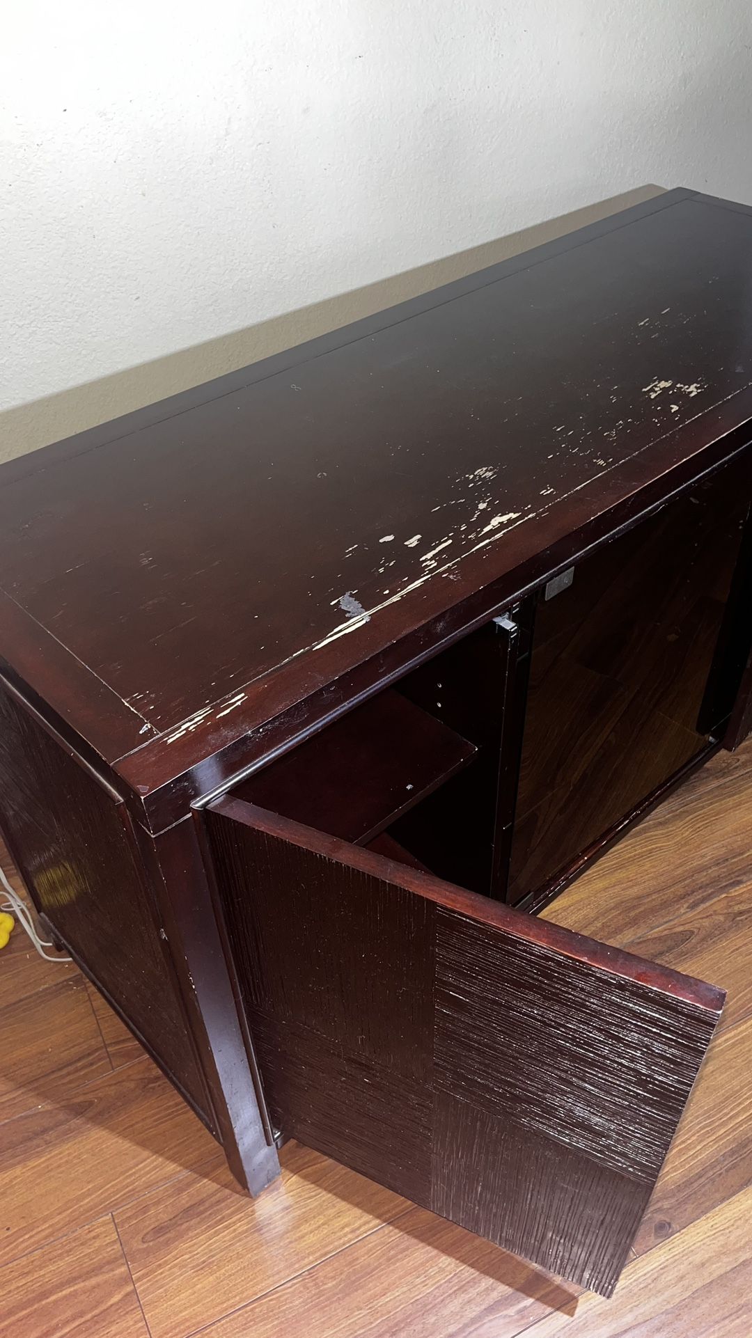 Mahogany TV stand