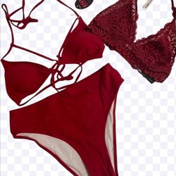 avidlove bikini set +iris lilly lace top /Medium_New