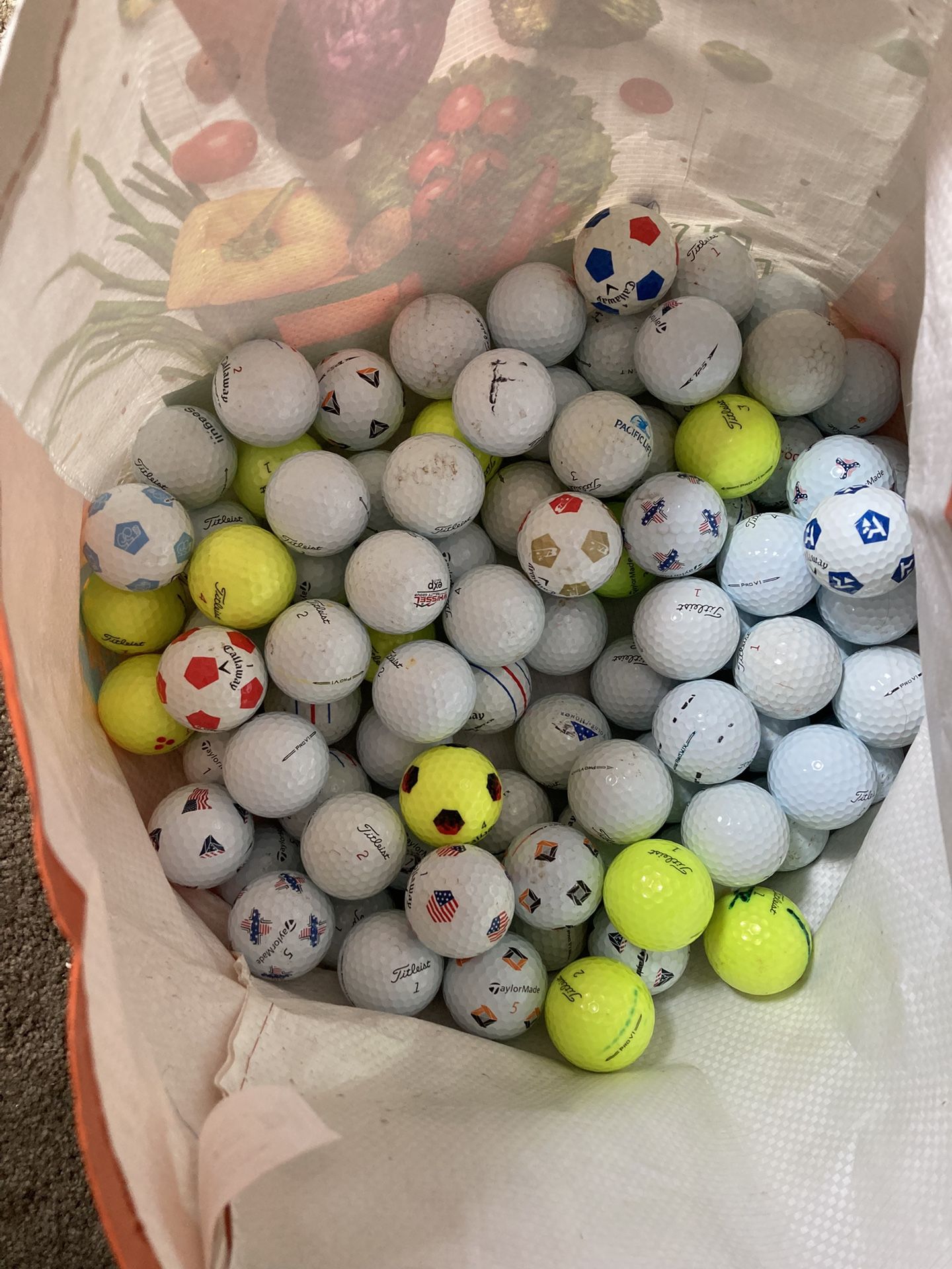 93 Premium Golf Balls (pro V1, Tp5, Chrome Soft)