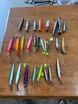 Saltwater hard bait , rapala trolling lures , poppers lot
