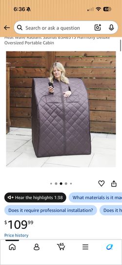 FREE - Portable Dry Heat Sauna