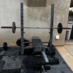 Bench Press And Plates 